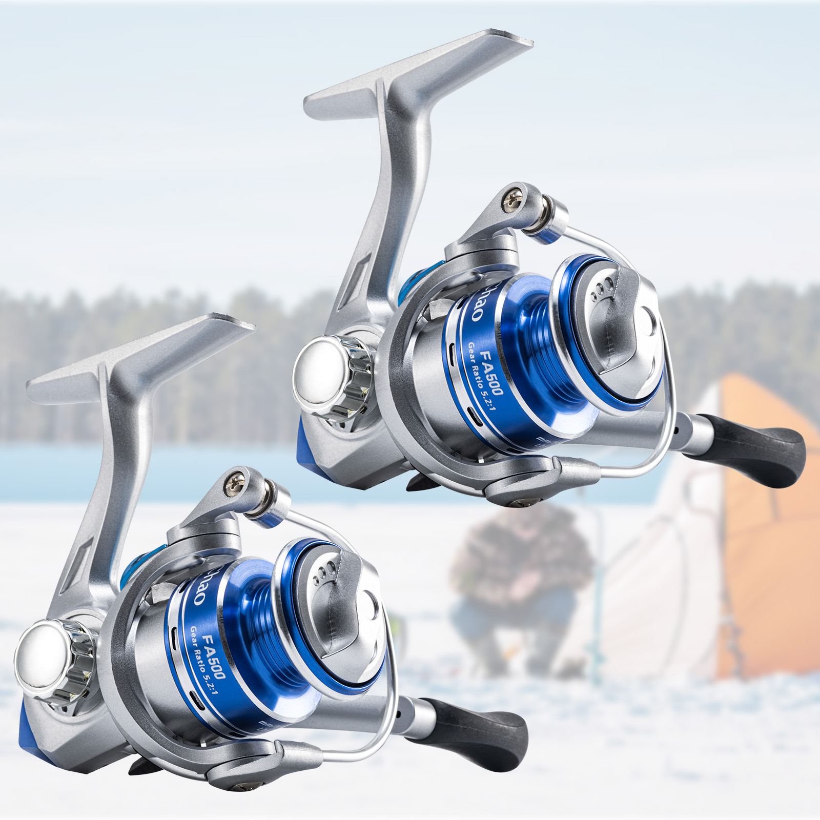 Ice Fishing Reel - รอกตกปลาน้ำแข็ง Goture รุ่นใหม่ อุปกรณ์ตกปลาน้ำแข็งฤดูหนาว อัตราทดเกียร์ 5.2:1