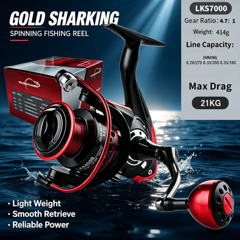 GOLD SHARKING-รอกตกปลาแบบสปินน - Abu Garcia Reel Max บทวิจารณ์และราคา