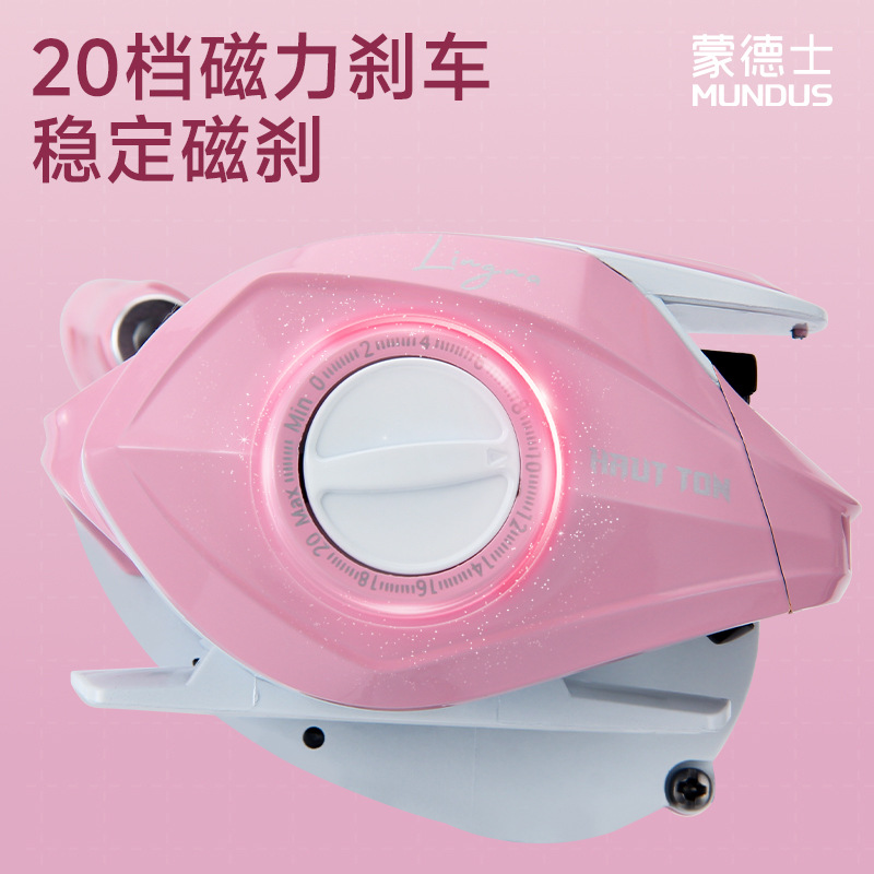 รอกเบทคาสติ้งสีชมพู อัตราทดเกี - Ice Fishing Reel บทวิจารณ์และราคา