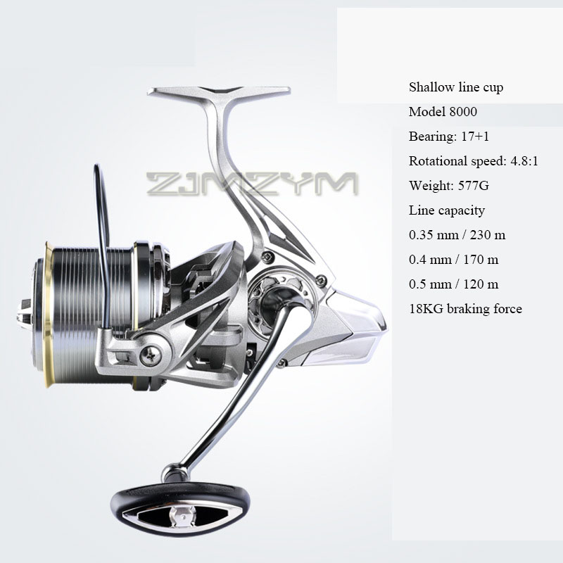 18KG ลากขนาดใหญ่ตกปลา Reels ตก - Reel Spare Spool บทวิจารณ์และราคา