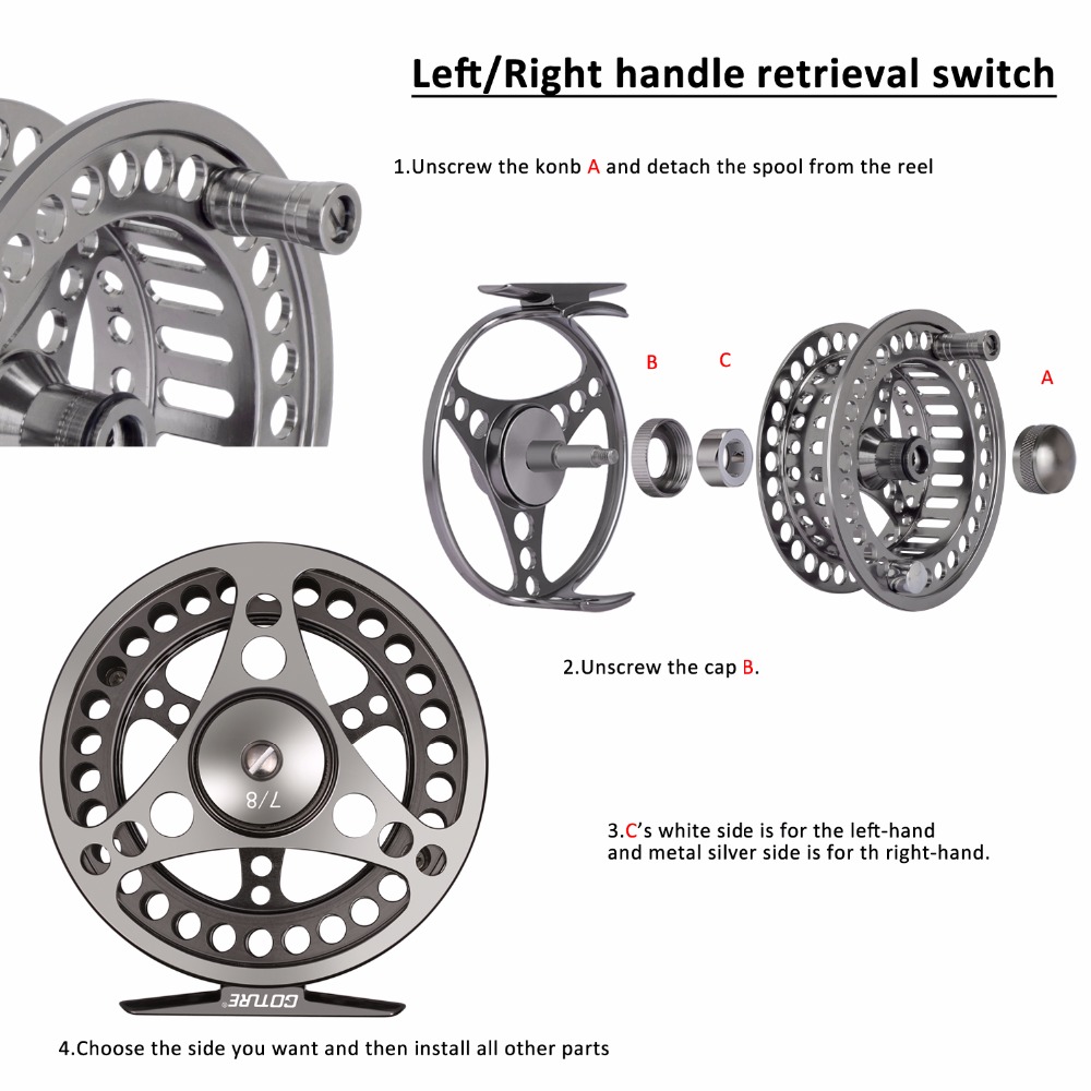 Goture Fly Fishing Reel 3/4 5/ - Reel Spare Spool บทวิจารณ์และราคา