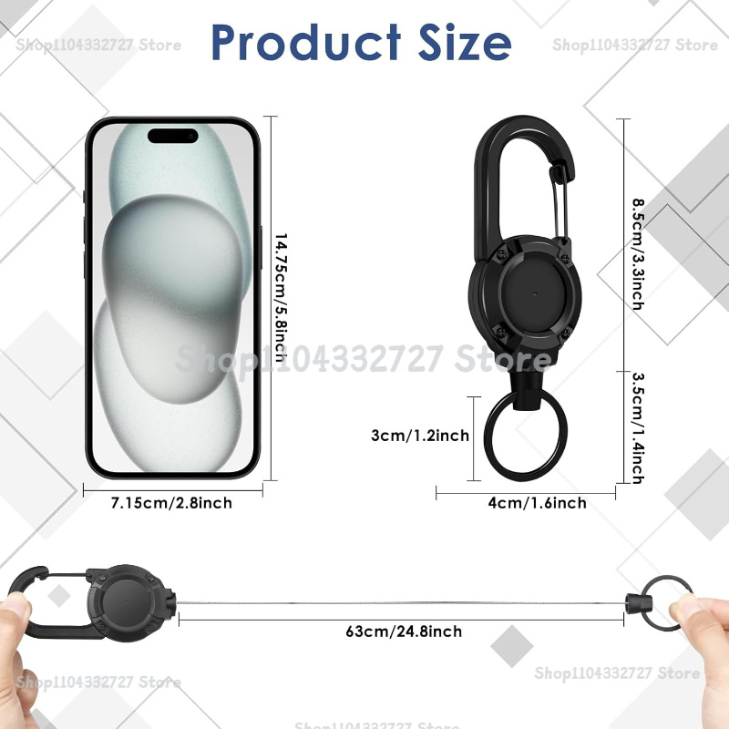 1/2/4 ชิ้น ที่ยึดบัตรแบบยืดหดไ - Reel Bag บทวิจารณ์และราคา